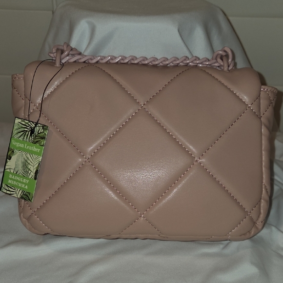 NWT - Badgley Mischka Quilted Blush Shoulder & Hand Bag - Picture 6 of 11